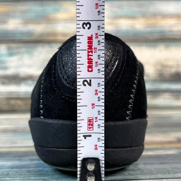 Merrell Arabesque Zip Up Shoes Flats Womens Size 6M Black Gold Leather Sneakers - Picture 10 of 11